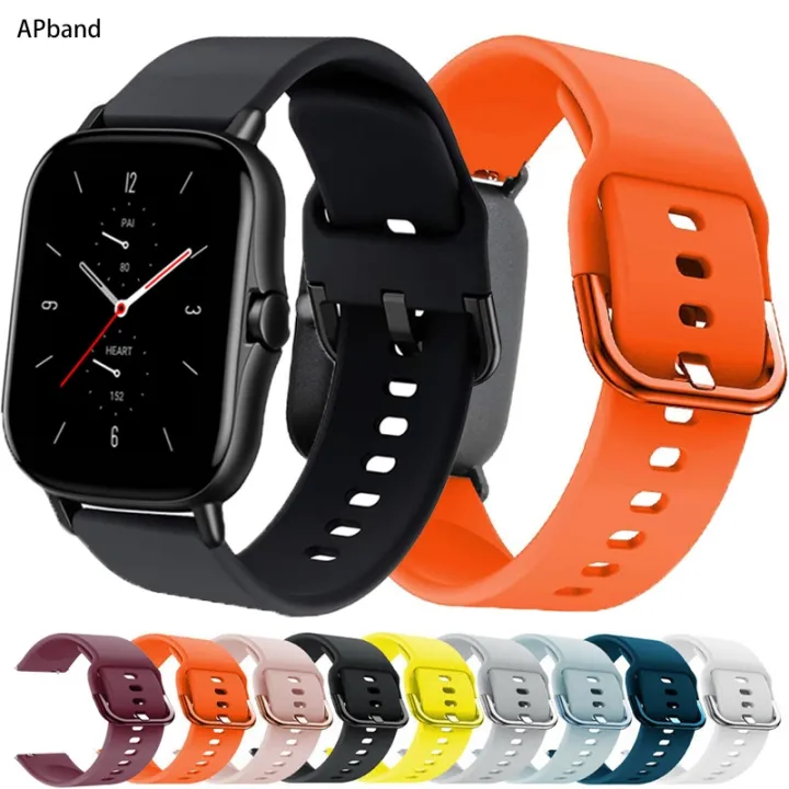 20mm/22mm Silicone Band For Amazfit Gts/2/2e/gts2 Mini/gtr 3/pro/47mm/gtr2/ 2e/stratos 2/3 Sport Watch Bracelet Amazfit Bip Strap - Watchbands -  AliExpress | Lazada PH