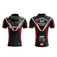 （all in stock）  MOTOSHIRT HONDA HON-A04-22 เสื้อคอปกแขนสั้น