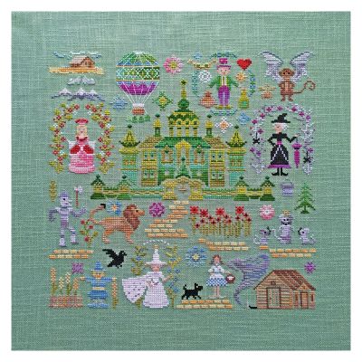 Amishop Gold Collection Counted Cross Stitch Kit Castle Wonderland Fairyland Prince The Emerald City 10282