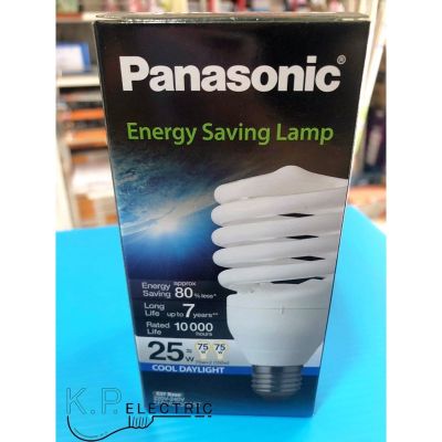 พร้อมส่ง โปรโมชั่น หลอดไฟ ทอร์นาโด อีโค่ พานาโซนิค  Spiral Energy Saving Lamp 25W ส่งทั่วประเทศ หลอด ไฟ หลอดไฟตกแต่ง หลอดไฟบ้าน หลอดไฟพลังแดด