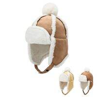 new childrens cute fur ball Lei hat outdoor cold and fashion ear protection