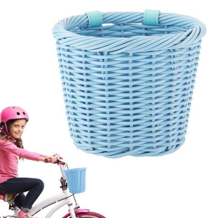 kids-bike-basket-woven-wicker-cruiser-bicycle-basket-with-adjustable-leather-straps-bicycle-storage-baskets-for-kids-and-adult-ideal