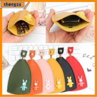 SHENGZU 2PCS สำหรับปกป้องกุญแจ สีดำสี ไม่ลื่นง่าย สีเหลืองสีขาว เคสกุญแจรถแบบดึงออกได้ ปลอกกุญแจแบบดึงออก จุได้มาก หนังพียู