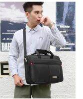 16 Inch Nylon Mens Computer BagBlack Waterproof and Durable Business Messenger BagLarge Capacity Briefcase