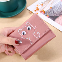 Women Cute Cat Wallet Small Hasp Girl Wallet Pu Leather Women Coin Purse Female Card Holder Cute Student Small Fashion Wallet