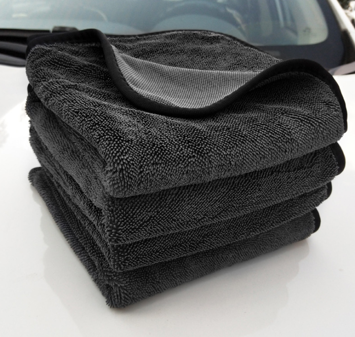 60x90cm-ผ้าซับน้ำรถ-ผ้าเช็ดรถ-ผ้าไมโครไฟเบอร์-triple-twisted-microfiber-drying-towel-600-gsm-1-ผืน