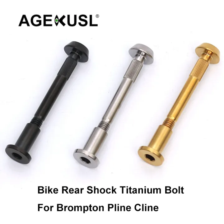 AGEKUSL Bike Rear Shock Bolts Titanium Screw With Nut Use For Brompton