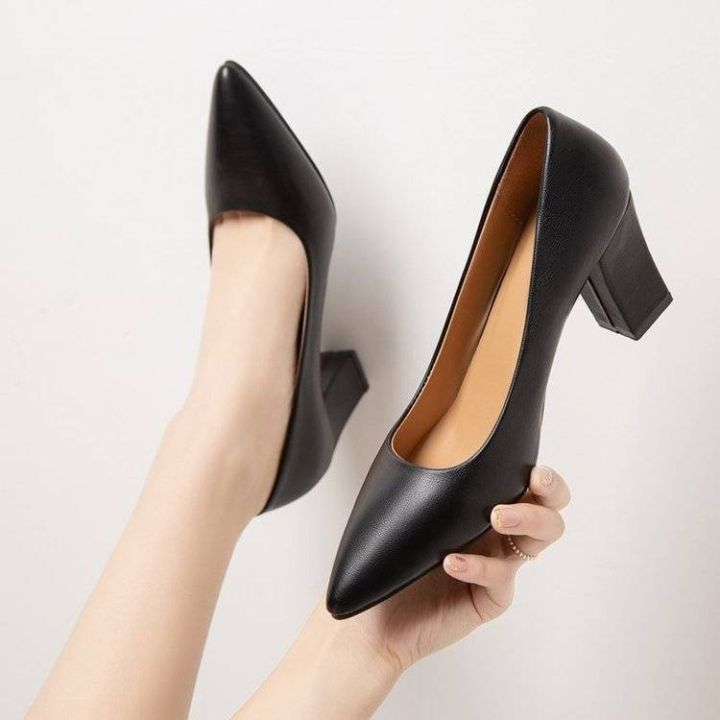 since-then-รองเท้า-ส้นสูง-ผู้หญิง-รองเท้าแฟชั่นผู้หญิง-ส้นสูงสีดํา-งานใหม่-2023-ปลายแหลม-ตัดกับรองเท้าคู่เดียว-ใส่ไปทํางานb25g009-0307