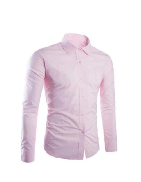 Hcm]Áo Sơ Mi Nam Công Sở Dài Tay Màu Hồng Phấn | Lazada.Vn
