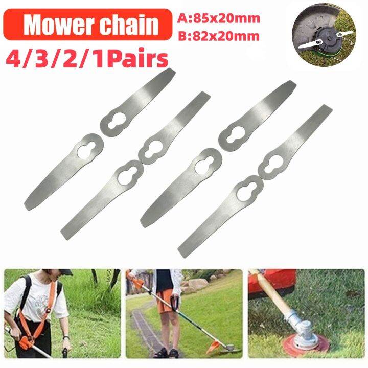 มีดสำรองใบมีดเปลี่ยนสแตนเลส4-1ชิ้นสำหรับรถตัดหญ้า-stihl-polycut-2-2เครื่องตัดหญ้า-fsa-45เครื่องตัดหญ้าเครื่องตัดหญ้าอุปกรณ์เสริมสนามหญ้าเครื่องตัดญ้า