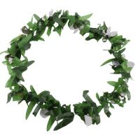 Luau Leis 30 Pcs Artificial Flowers Tropical Hawaiian Lei Leaf Necklaces for Hula Costume and Beach Party