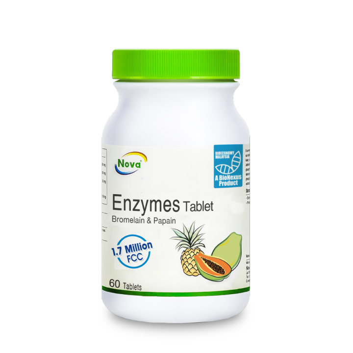 NOVA Enzymes Tablet TABLET 60's FAST HEALING EXP 01/26 Lazada