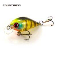 COUNTBASS เหยื่อล่อปลาดำน้ำลึก36มม. 4ก. ลึก0.4-1.2ม. Crankbait Wolers น้ำจืดเหยื่อตกปลา