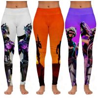 【CC】 Hot Sale Fortnite Print Female Length Leggings Pants and Formfitting Dry