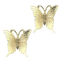 2Pcs Brass Drawer Handle Butterfly Design Cabinet Dreeser Wardrobe Bedside Table Bathroom Handle Decor