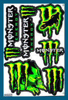 สติกเกอร์ Monster Energy สีเขียว (Mon7) สติกเกอร์แต่งรถ สำหรับรถมอเตอร์ไซค์ ติดรถยนต์ หมวกกันน็อค โลโก้ ติดโช๊ค Stickers ยอดฮิต จำนวน 1 แผ่น