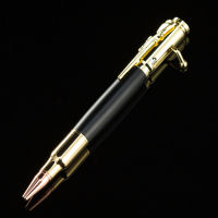 [In stock] ปากกาสลักจุดปากกาปืนเลียนแบบโลหะสร้างสรรค์กดปากกาปืนกลพิมพ์ได้ logo ปากกาลูกลื่นมัลติฟังก์ชั่