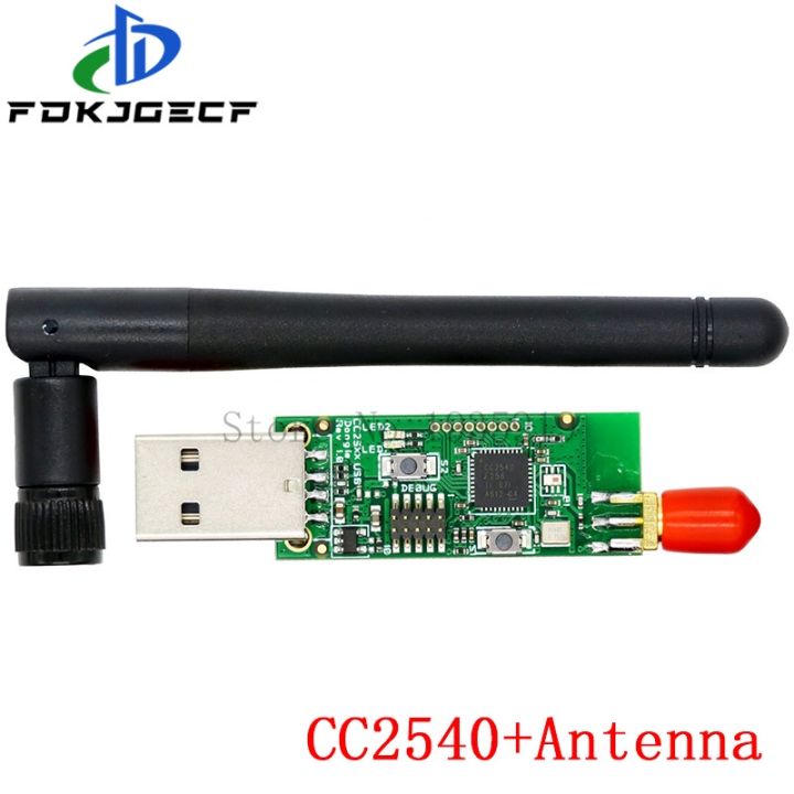 cc2531-cc2540-เสาอากาศ4-0โมดูลเก็บอุปกรณ์บอร์ดไร้สายโมดูลรับสัญญาณ-usb-สายดาวน์โหลดข้อมูลโปรแกรมเมอร์ตัวเชื่อมต่อสายเคเบิลวงจรรวม