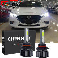 สำหรับ Mazda 3ปี2014-2021 (ไฟหน้ารถยนต์)-(1คู่) หลอดไฟหน้าไฟฉายคาดศีรษะ LED 6000K 9-32V ชุดแปลงไฟต่ำ LHL CG LY