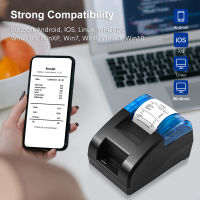 เครื่องพิมพ์ใบเสร็จ Receipt Printer เครื่องปริ้นใบเสร็จ เครื่องปริ้นใบเสร็จ-สลิปรุ่นUSB/Blutooth พิมพ์ได้กว้างสุด58MM POS POS Loyverse เครื่องพิมพ์ฉลากบลูทู