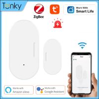 【LZ】℡▣  Zigbee Door Sensor Door Window Open/closed Detector Smart Home Security Alarm Protection Compatible With Alexa Google Smart Life