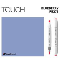 TOUCH TWIN BRUSH MARKER PB273 (BLUE BERRY) / มาร์คเกอร์หัวพู่กัน-หัวตัดขนาดกลาง รหัส PB273 (BLUE BERRY)