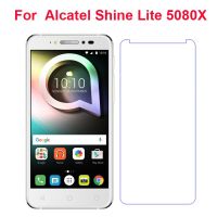 ใหม่ W ~ W ใหม่สำหรับ Alcatel Shine Lite กระจกเทมเปอร์แผ่นกันรอยจอ LCD ฟิล์มกันรอยด้านหน้าเคสสำหรับ Alcatel Alcatel Shine Lite 5080X โทรศัพท์มือถือ5.0