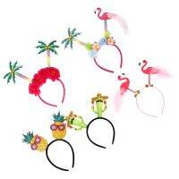 tdfj 5 Pcs Hawaiian Headband Headbands Hairbands Props Plastic Miss