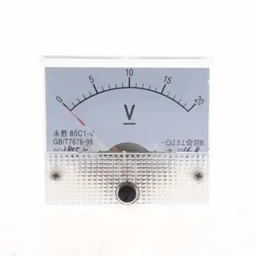 DC 12V 24V Analog Voltmeter 85C1 Analog Panel Volt Monitor Voltage