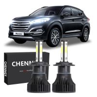 หลอดไฟหน้า LED H7 6000K สีขาว สําหรับ Hyundai Tucson (TL) 3rd Gen (2015-2019) 2 ชิ้น 2PCS