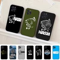Nash Fishing Logo Phone Case For iPhone 14 11 12 13 Mini Pro Max 8 7 6 6S Plus X SE 2020 XR XS Funda Case Phone Cases