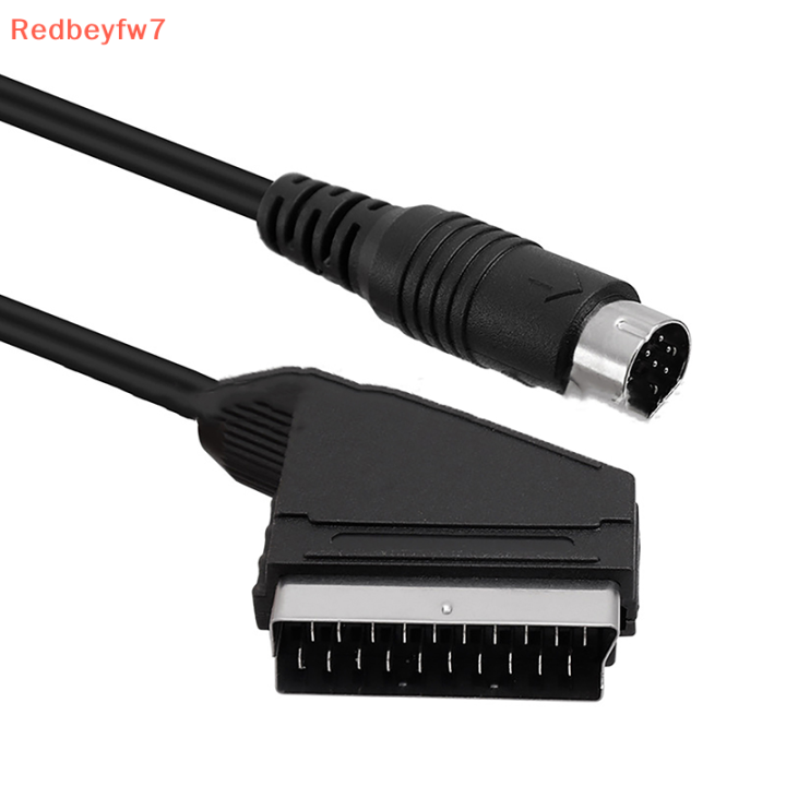 re-สายวิดีโอ1-8ม-5-9ft-scart-เคเบิล-rgb-สายเชื่อม20พินสำหรับ-sega-สำหรับคอนโซลเกมดาวเสาร์