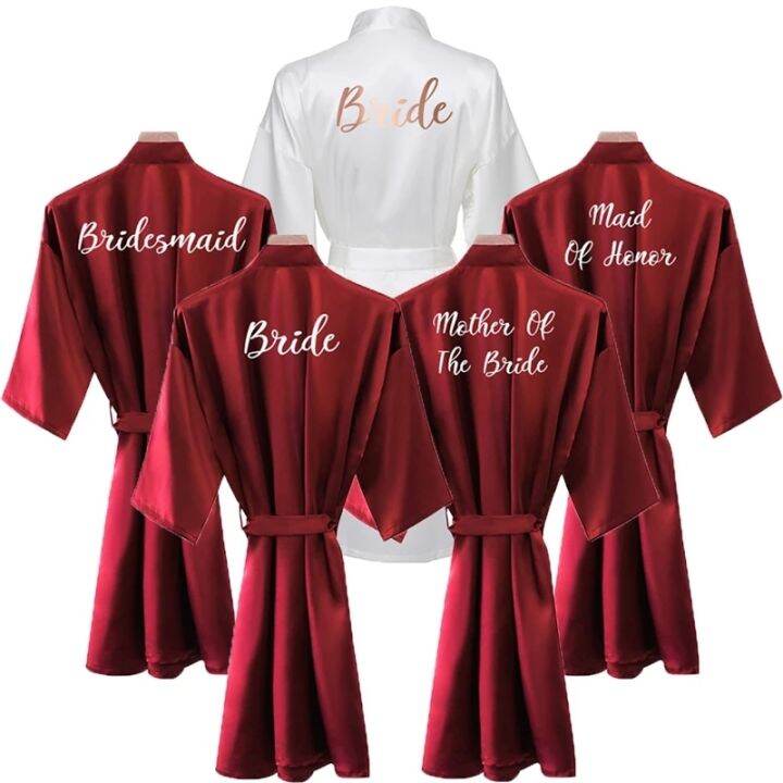 xiaoli-clothing-เสื้อคลุมเจ้าสาวผู้หญิง-burgundy-robe-ซาตินผ้าไหม-robes-งานแต่งงานเจ้าสาวเพื่อนเจ้าสาว-robes-เสื้อคลุมอาบน้ำชุดนอนผ้าไหม-dress