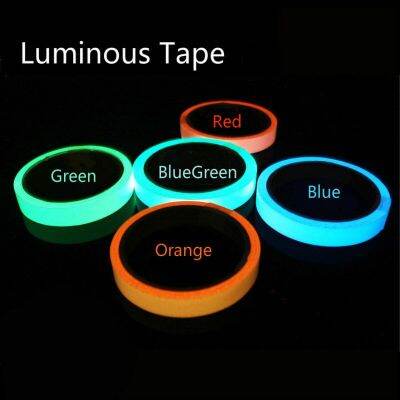 1CM * 100CM Fluorescent Tape Warning Tape Night Vision Luminous Luminous Safety Protective Wall Stickers Home Decoration Tapes Adhesives Tape