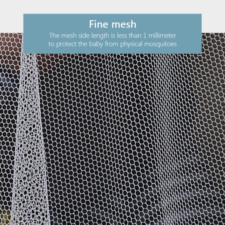 ทารกแรกเกิดมุ้งกันยุงรถเข็นเด็กทารกรถเข็นแมลงโล่สุทธิตาข่ายปลอดภัยทารกป้องกันเรือท้องแบนอุปกรณ์เสริมอุปกรณ์เสริมรถเข็นเด็ก