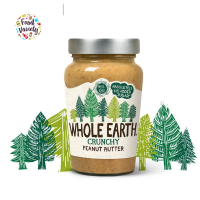 [Best Before 31/Aug/2023]Whole Earth Crunchy Peanut Butter (No Added Sugar) 340g เนยถั่วลิสงกรุบกรอบ ไม่เติมน้ำตาล(ขายดี) 340กรัม