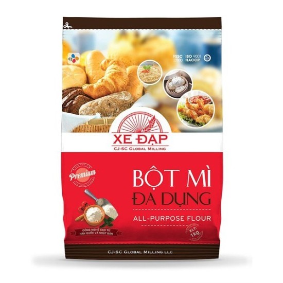 Deal sốc - chỉ giao hcm bột đa dụng - gói 1kg bột mì đa dụng bột bánh mì - ảnh sản phẩm 1