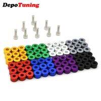 DepoTuning Aluminum 9pcs Engine Dress Up 8mm Metric Cup Washers Kit Fender Washer Header