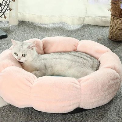 [pets baby] อุปกรณ์เตียงสำหรับแมวดอกไม้