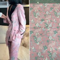 Pure Cotton Poplin Fabric Brand Fashion Design Rose Printed Soft Drape Polyester Satin Fabrics Cloth Diy Sewing Per Meter Materi