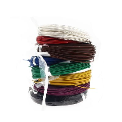 5 M National Standard FF46-2 Silver Plated High Heat-Resistance Wire Transparent Teflon 0.2/0.5/ 1/1.5/2 Square Meters