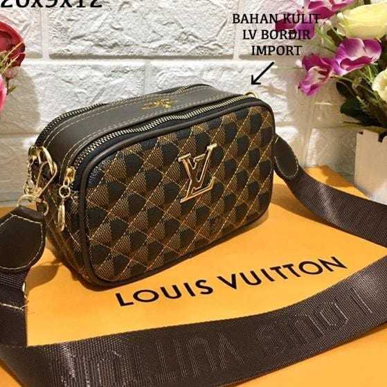 Jual Slingbag Louis Vuitton Impor / Tas Selempang LV Wanita Murah