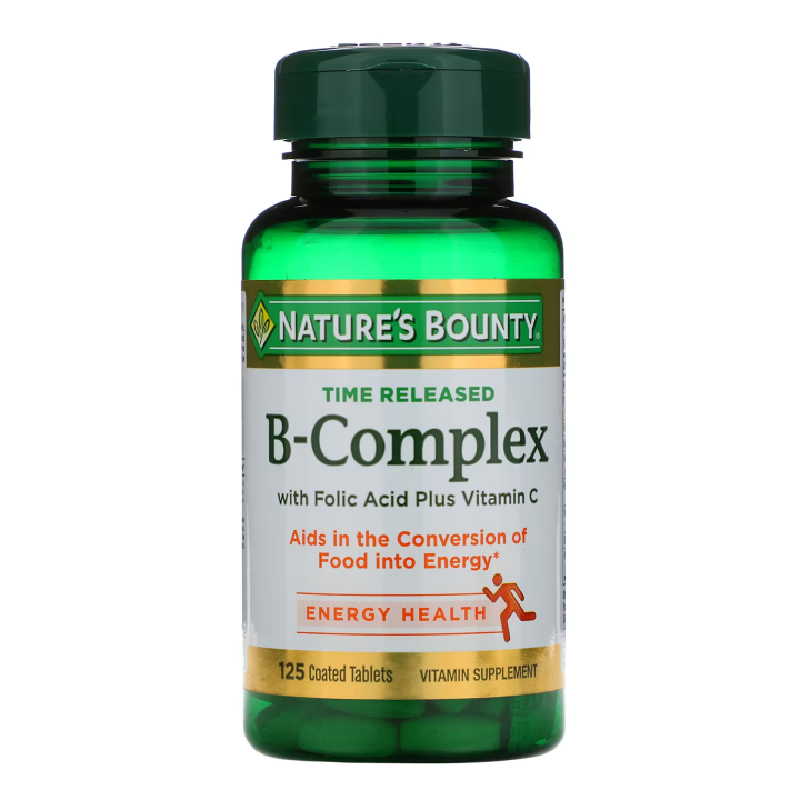 Nature's Bounty B-Complex Time Released 125 Coated Tablets | Lazada PH