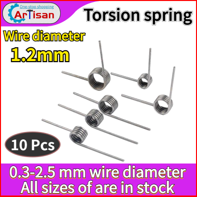 1.2mm V Type Torsion Spring Strong 10 Pcs Wire Torsiona Spring 6-12mm Outside Diameter 60/90/120/180 Degree V-shaped Torsion As Electrical Connectors
