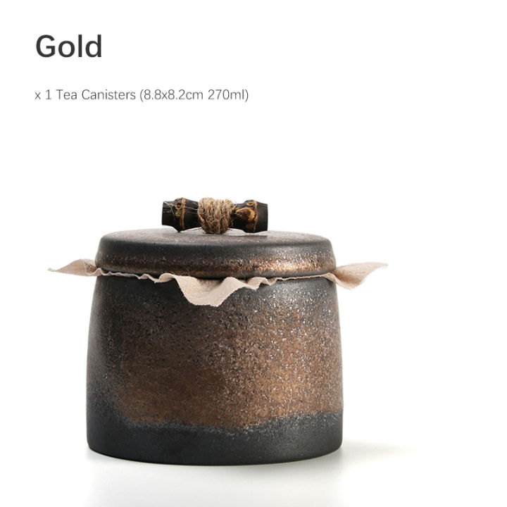 tangpin-ถังชาเซรามิคญี่ปุ่น-gold-tea-caddy-270ml