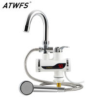 ATWFS Water Heater Tap 220v Kitchen Faucet Instantaneous Water Heater Shower Instant Heaters Tankless Water Heating