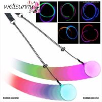 Wellsunny Pro หลอดไฟ LED หลากสีสำหรับของประดับมือระบำหน้าท้องมีไฟลูกบอลปาเล่น