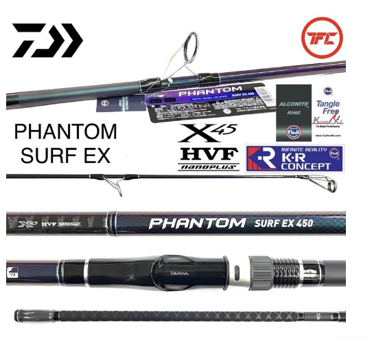 DAIWA 20 Phantom surf EX 450 ( 15 feet ) 480 ( 16 feet ) Surf Rod