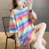 COD DSFERTRETRE Short-sleeved T-shirt ladies Korean loose ins mid-length top