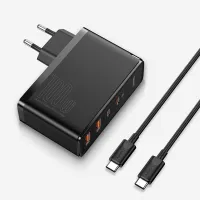 G5EATJ การ1C 100W ครับ เข้ากันได้ 4.0 3.0 USB USB Type C ปลั๊ก EU/US ชาร์จเร็ว ที่ชาร์จ Gan ที่ชาร์จโทรศัพท์ Pd ชาร์จเร็ว